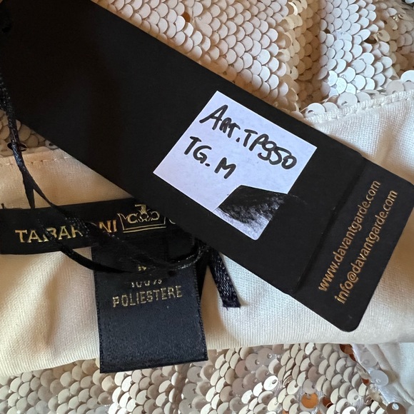 TABARONI CASHMERE Sequined Top, Fully Lined, Made in Italy. - Picture 9 of 9